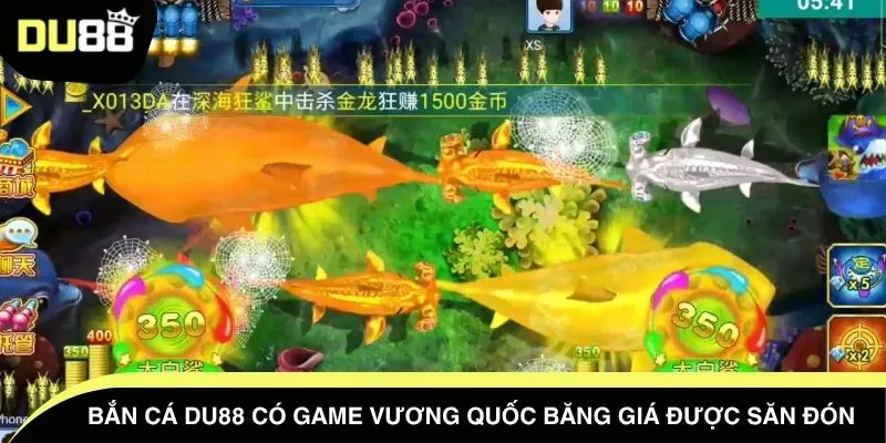 Bắn cá DU88 có game vương quốc băng giá được săn đón