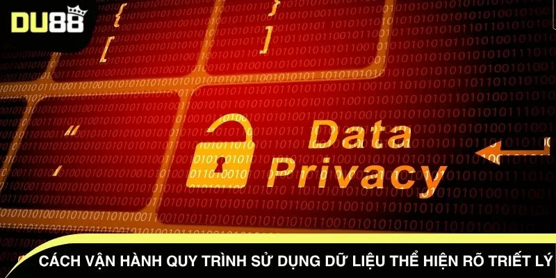 Cách vận hành quy trình sử dụng dữ liệu thể hiện rõ triết lý